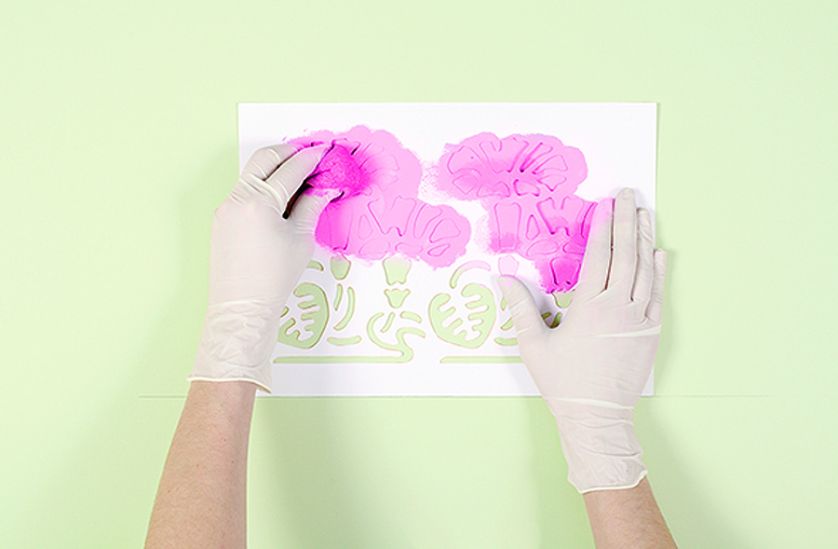 Superpowój - szablon do malowania