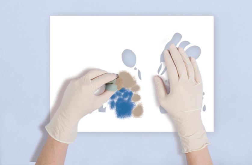 Malujemy szablon. Krok 2. Wzór do dziecięcego pokoju