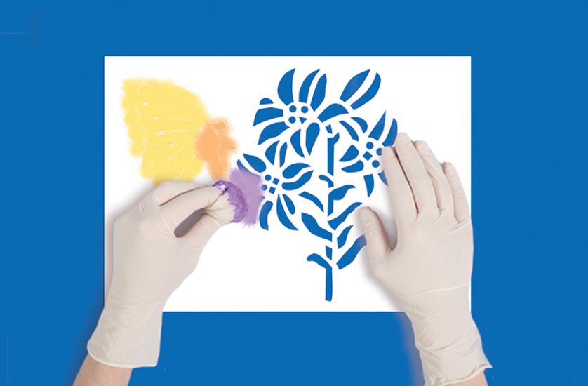 Malujemy bukiety, szablon