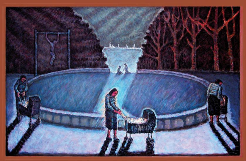 Andrzej Podkański, z cyklu Park. Obrazy podejrzane