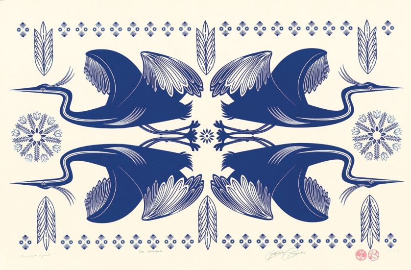 folkowe grafiki Gabrieli Gorączko