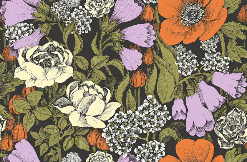 Tapeta flizelinowa słynnej marki Marimekko, cena – ok. 300 zł/rolka, JVD