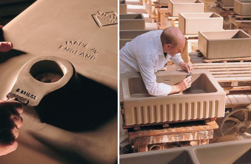 Zdjęcia: Shaws of Darwen. Ręcznie robione zlewy ceramiczne