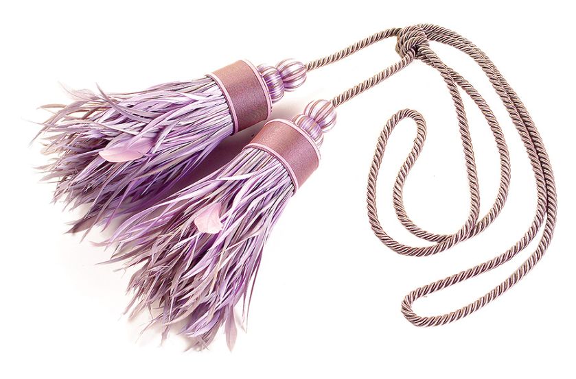 Russian Ribbon z jedwabiu i piórek, SPINA DESIGN