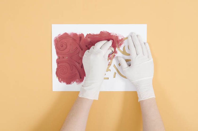 Malowanie zaczynamy od Kuszącego Rubinu.