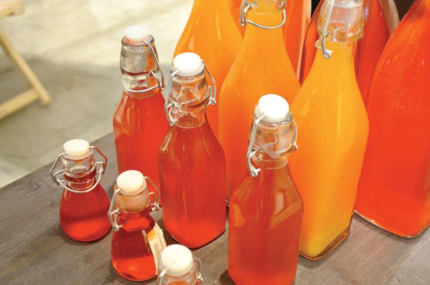 Dekoracje na stoisku włoskiej firmy Enzo de Gasperi