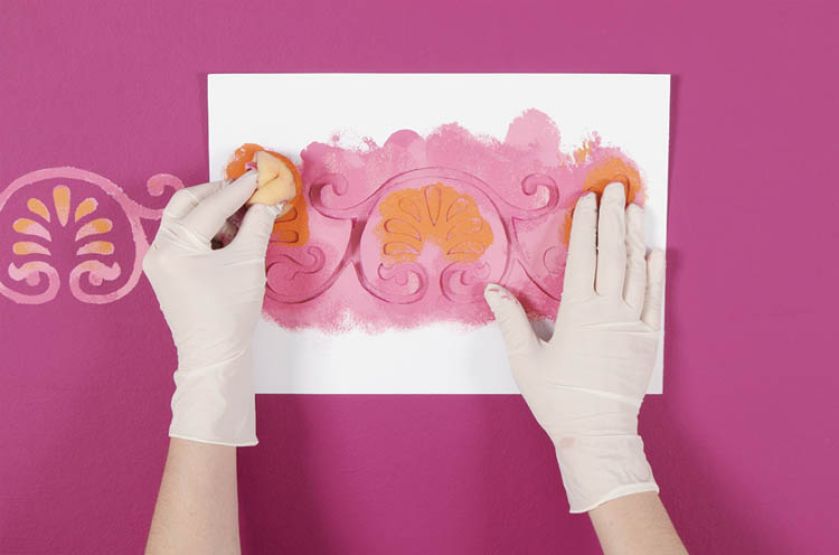 Wzór kończymy kolorem Magnat RB 6860.