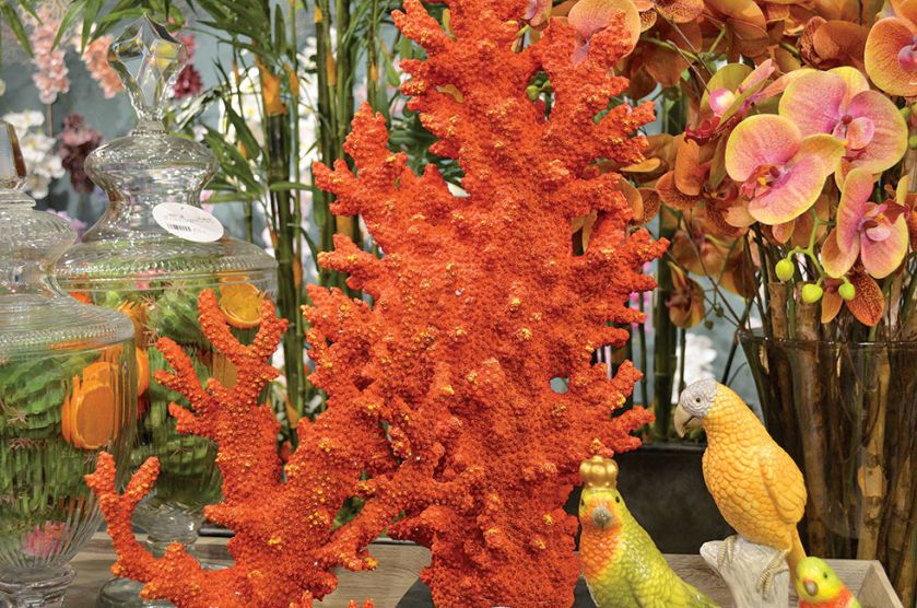 Dekoracje na stoisku włoskiej firmy Enzo de Gasperi