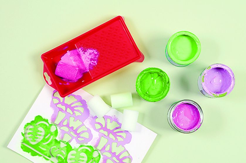 Superpowój - szablon do malowania