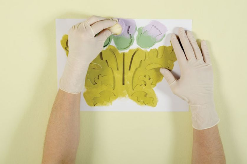 Szablony do samodzielnego ozdabiania domu. Wzór kwiatowy.