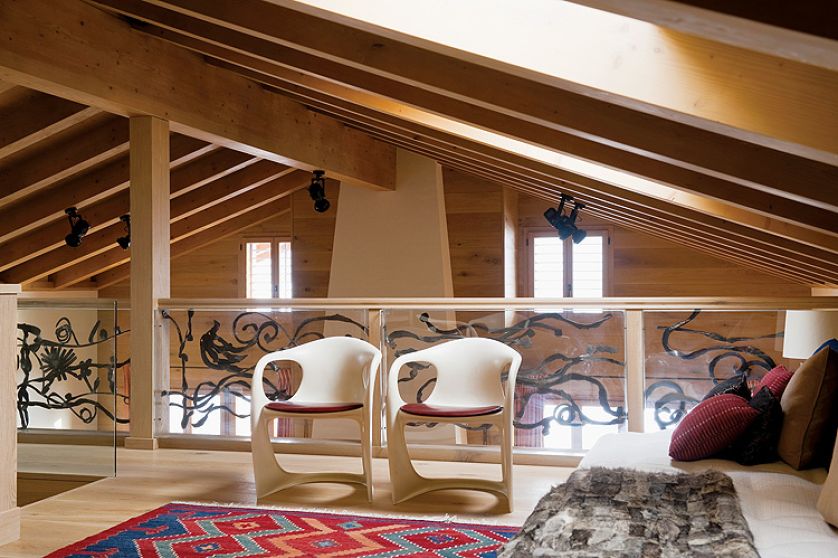 Drewniany dom w górach