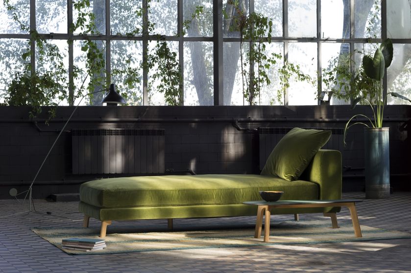 MELISA - kolekcja mebli tapicerowanych sofa, sofa narożna, fotel szezlong, podnóżek i stolików, projekt: Tomasz