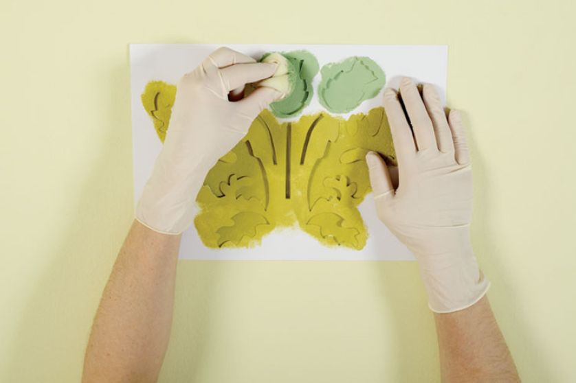 Szablony do samodzielnego ozdabiania domu. Wzór kwiatowy.