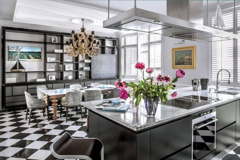 Agata gotuje jak przwdziwa Włoszka, jadalnia i kuchnia musiały być świetne, nie na pokaz.