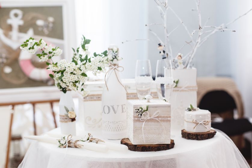 Dekoracje komunijne na stół