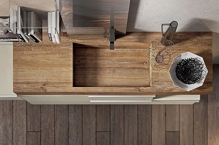 GIUNONE, umywalka ze starzonego, impregnowanego drewna, EDONÉ DESIGN, edonedesign.it