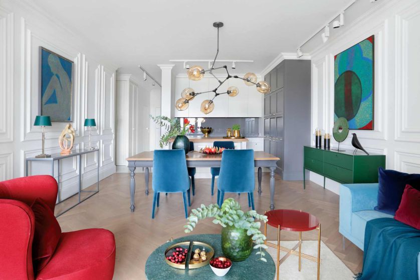 Kolor i styl: apartament pied-à-terre