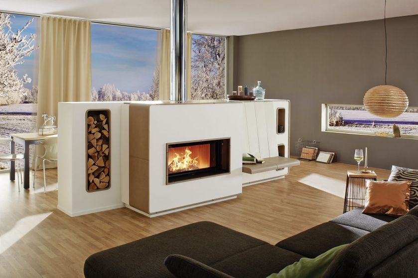 Kominki w salonie - galeria inspiracji