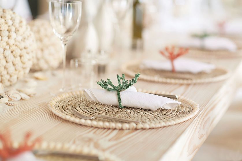 Koralowe obrączki do serwetek, edg.it