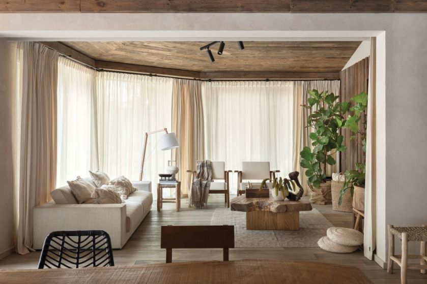 nowoczesne wnętrza z drewnem