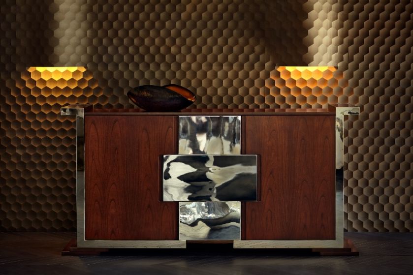 Rome. Kredens, który przywraca wspomnienia szalonych lat 30 z jego stylistyką Art Deco w nowoczesnej formie. Wysmakowany w