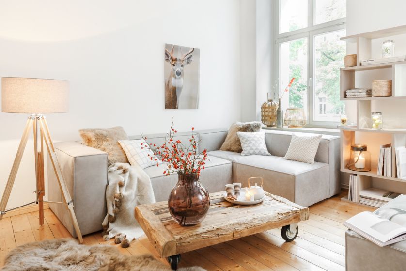 salon w stylu skandynawskim