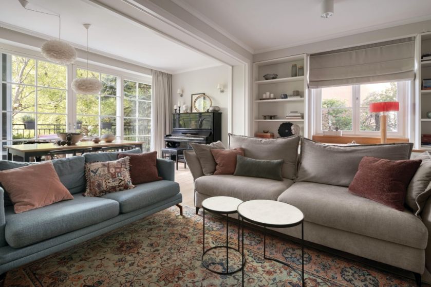 elementy różnych stylów w jednym domu