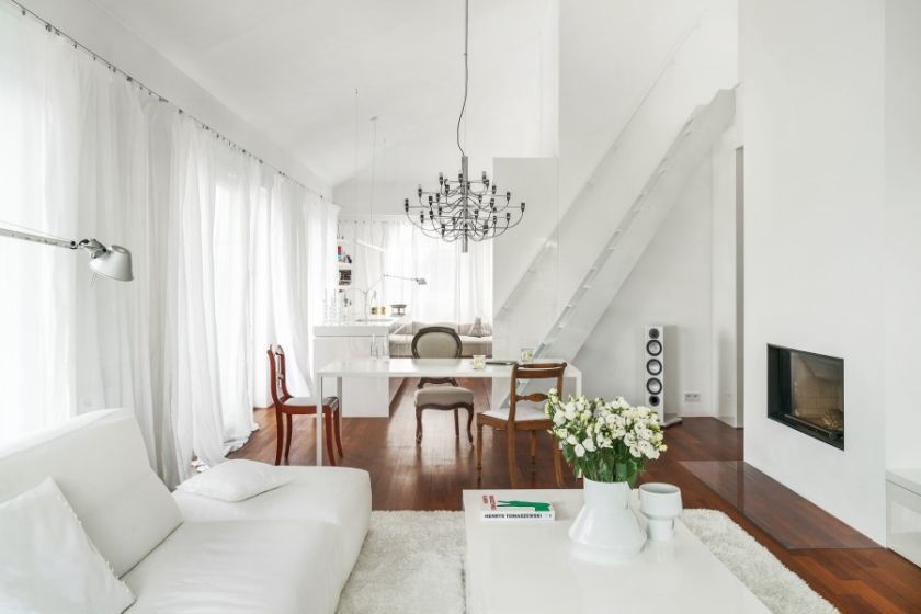 białe wnętrza aranżacje