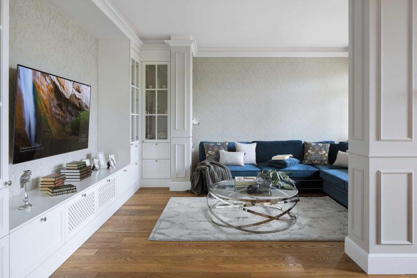 wnętrza styl klasyczny z nowoczesnym