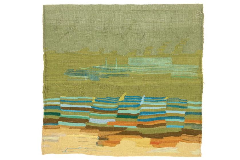 Bez tytułu, tkanina, 90 x 100 cm, lata 1987-1988.