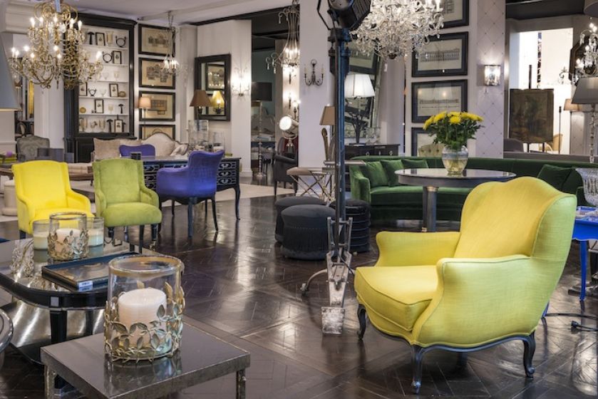 Francuski salon w kolorze