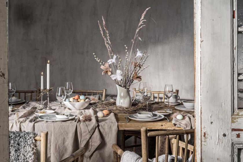 dekoracja stołu wielkanocnego