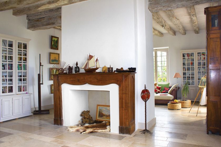 dom z wapienia wnętrza