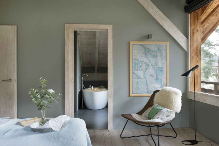 sypialnia w stylu skandynawskim