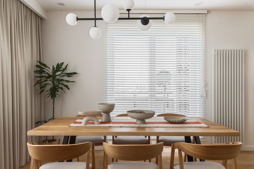 jadalnia w stylu japandi