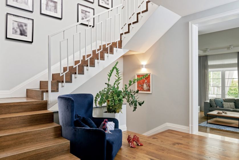 styl hampton hol przedpokój