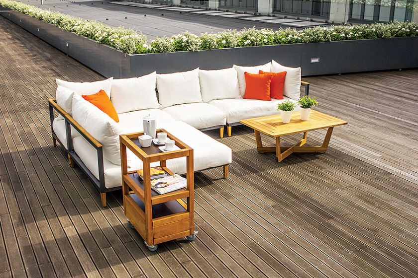 Jak w salonie – z wygodną kanapą, stolikiem i ławą. Komplet Havana, Rondo