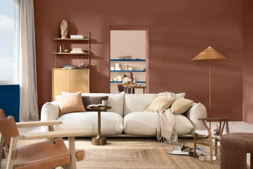 modne kolory ścian 2026 salon