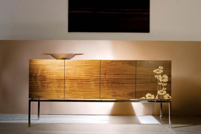 Komoda Ara Noce firmy PROFAP. Meble intarsjowane i inkrustowane