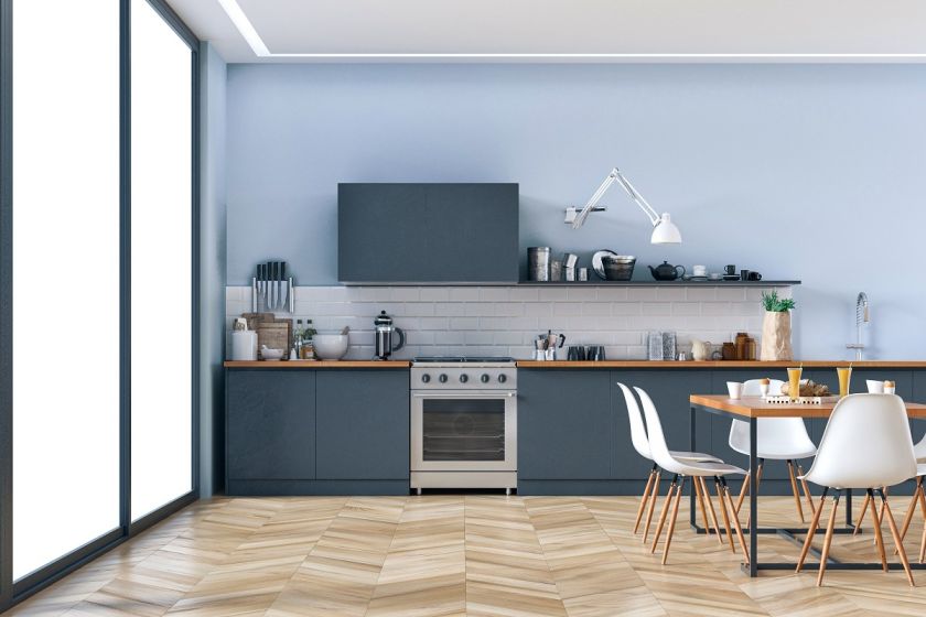 aneks kuchenny bez górnych szafek