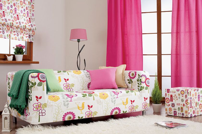 Ludowo mi: tkanina Folk w cenie 35,90 zł/m. DEKORIA