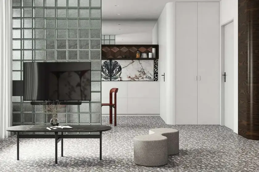 ścianka działowa z luksferów