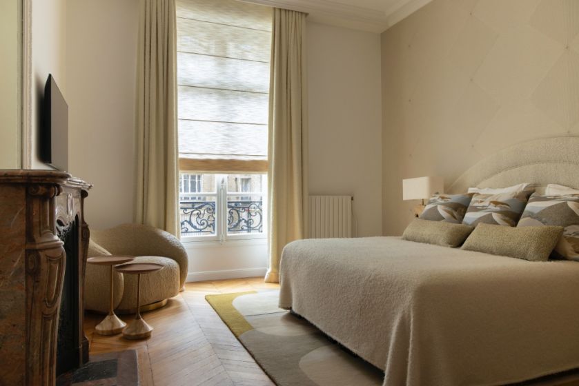 sypialnie w luksusowych apartamentach zdjęcia