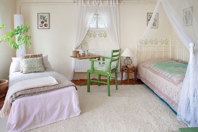 Wiosenne kwiaty - szablon do malowania