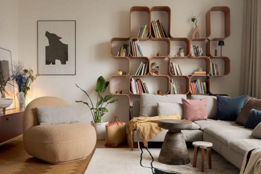 salon w stylu gdyńskiego modernizmu