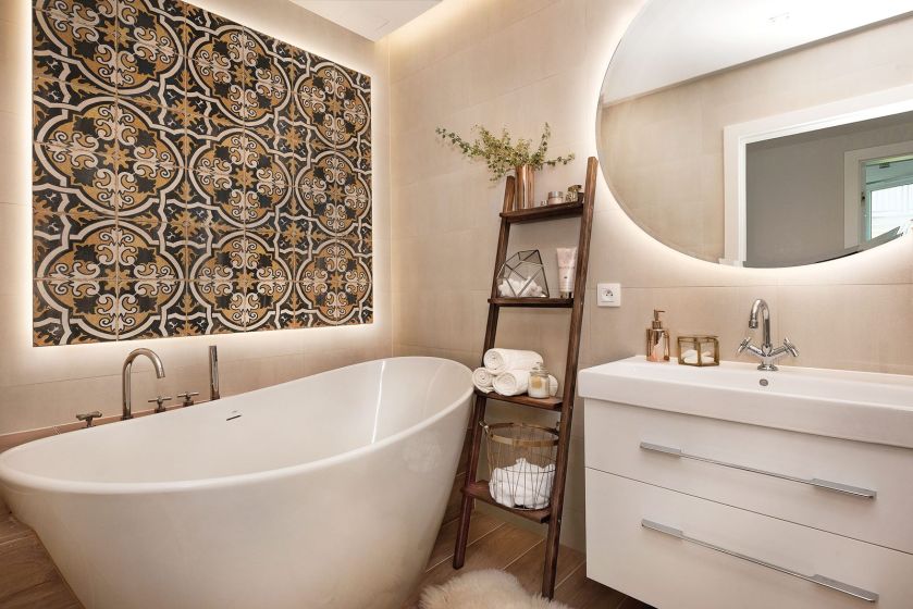 Mieszkanie w nowoczesnym, ciepłym stylu