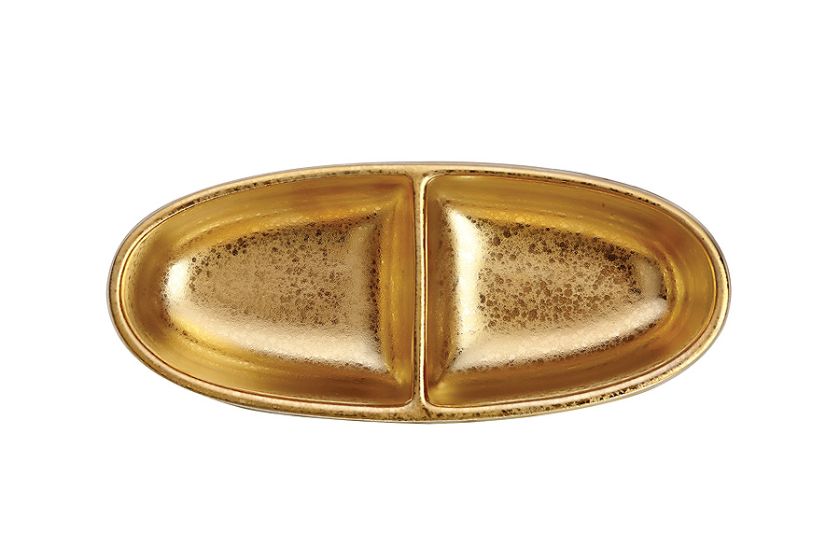 Miseczka (350 euro) i półmisek (300 euro) z serii Fortuny Gold, L’OBJET