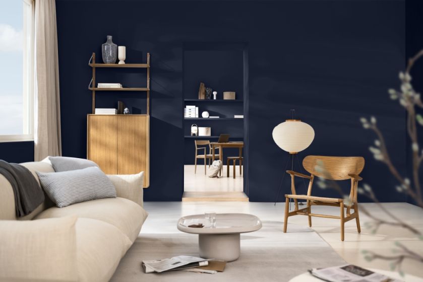 Modne kolory ścian 2026 aranżacja salonu