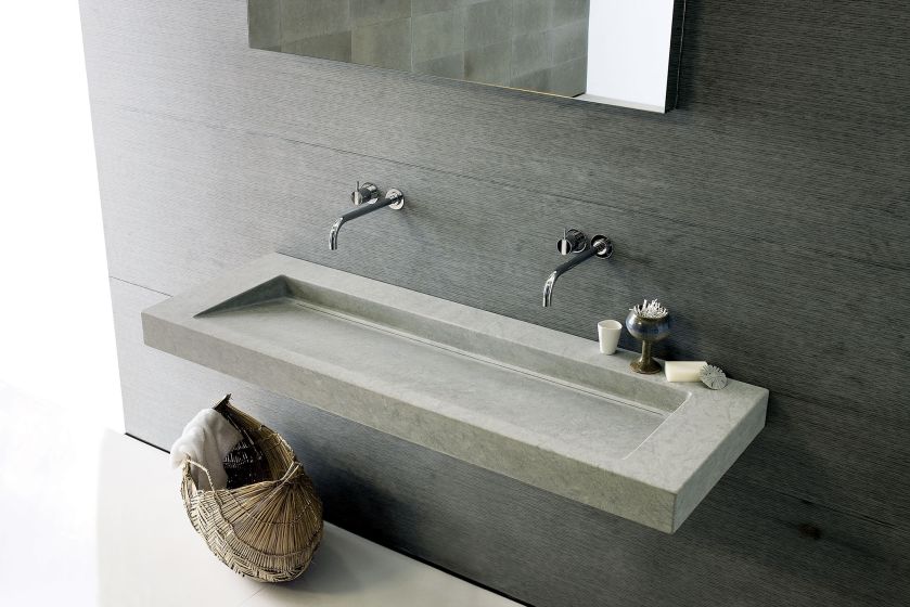 Slide, umywalka z szarozielonego piaskowca, NEUTRA DESIGN