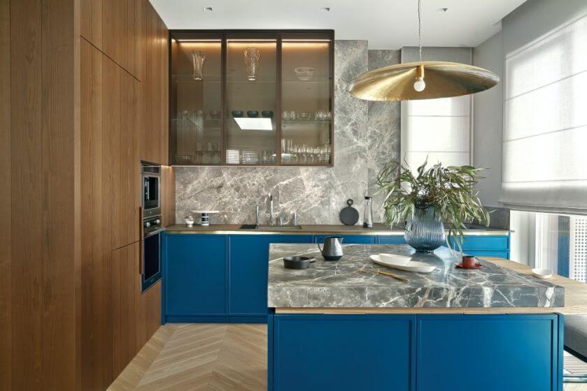 niebieska kuchnia inspiracje